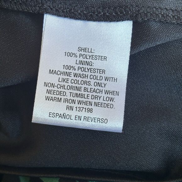 Tropical Maxi Dress Women Small Floral Cheetah Print Green Black Resort Travel - Picture 15 of 15